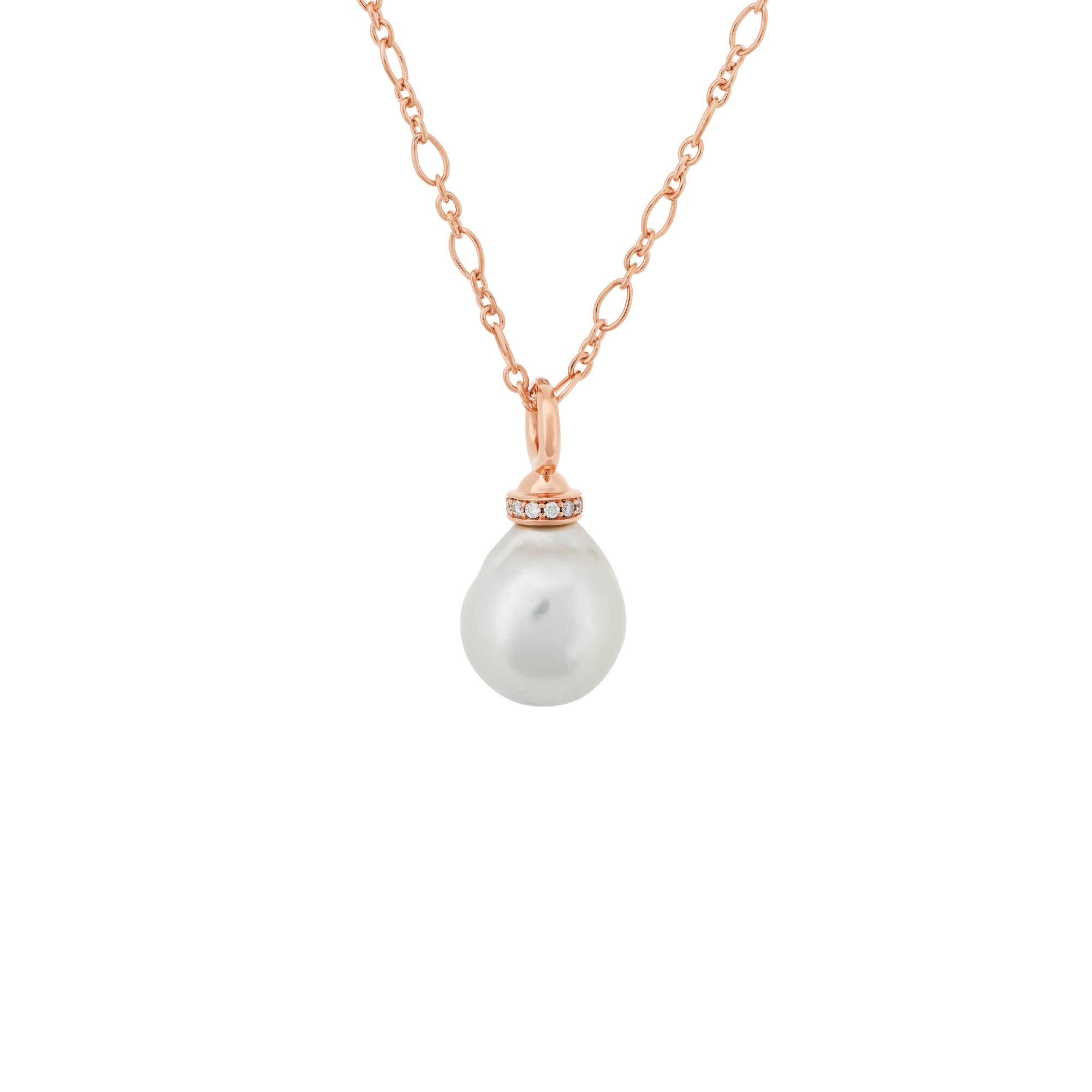 Perlenanhänger mit Zuchtperle in feiner Goldfassung