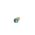 Blautopas Cabochon Ohrstecker aus Gelbgold