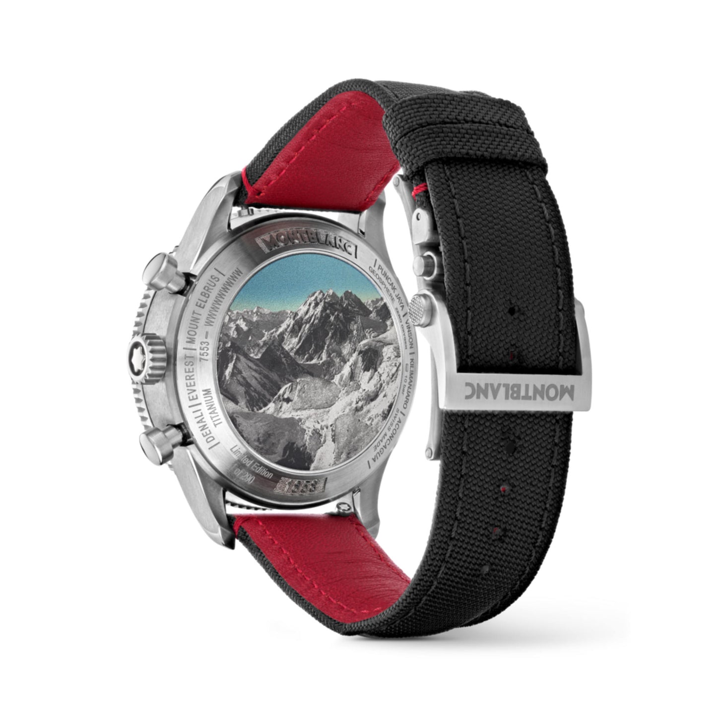 1858 Geosphere Chronograph 0 Oxygen Limited Edition - 290 Exemplare, Titan • Saphir von Montblanc (132303)