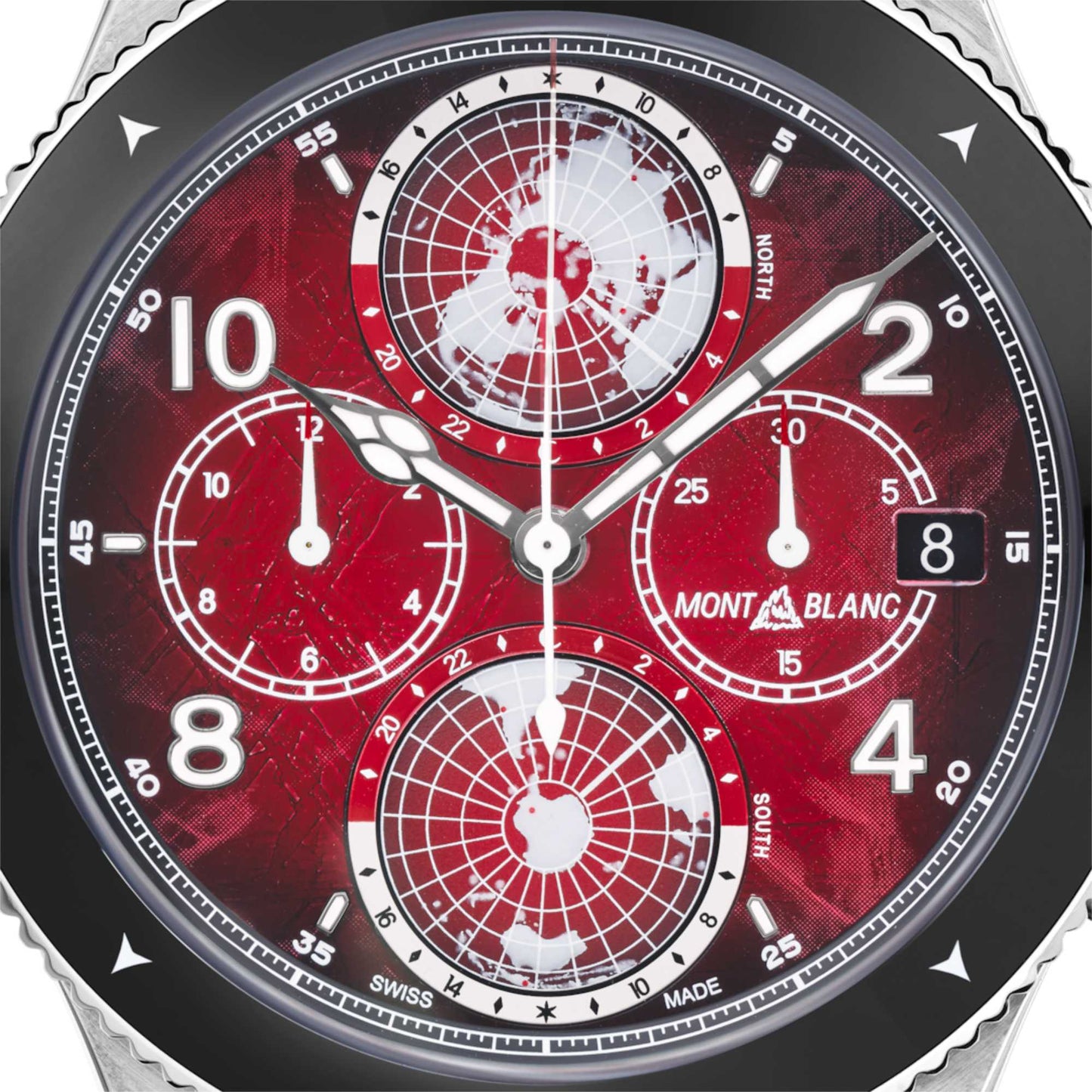 1858 Geosphere Chronograph 0 Oxygen Limited Edition - 290 Exemplare, Titan • Saphir von Montblanc (132303)