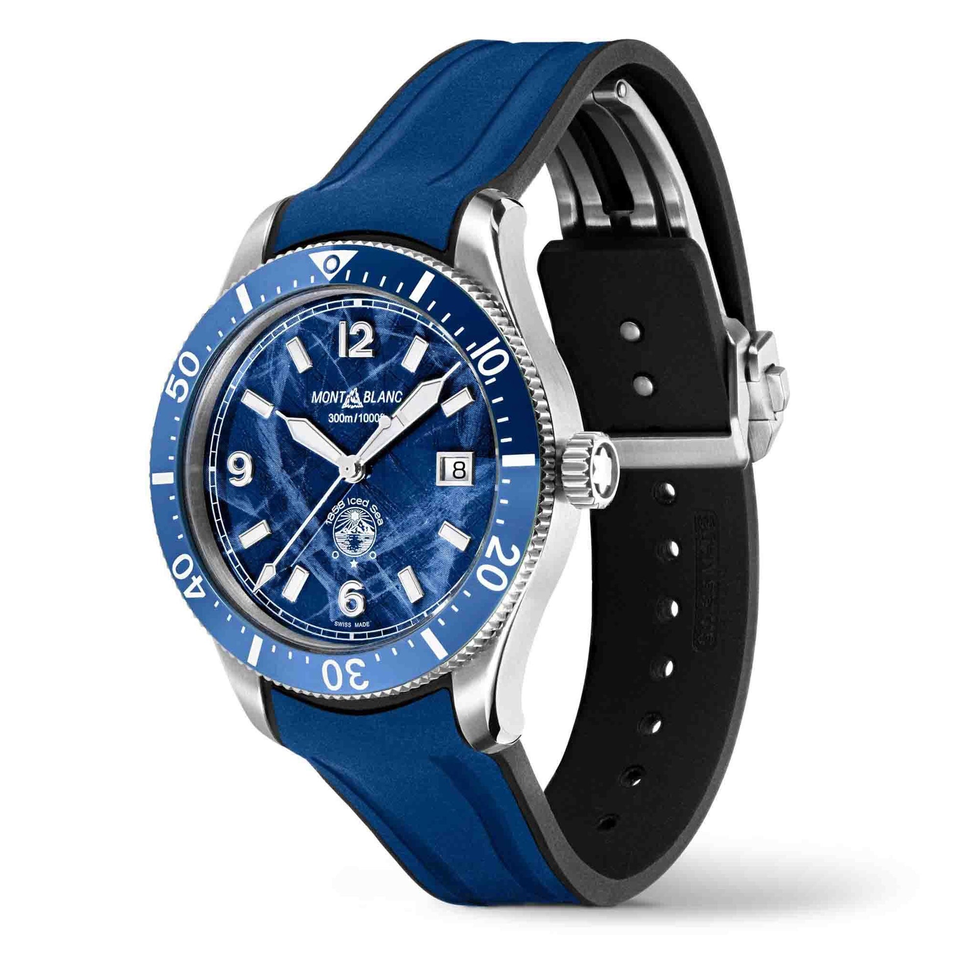 1858 Iced Sea Automatic Date, Edelstahl von Montblanc (129370)