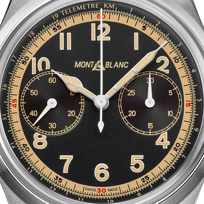 1858 Monopusher Chronograph, Edelstahl • Rubin von Montblanc (125581)