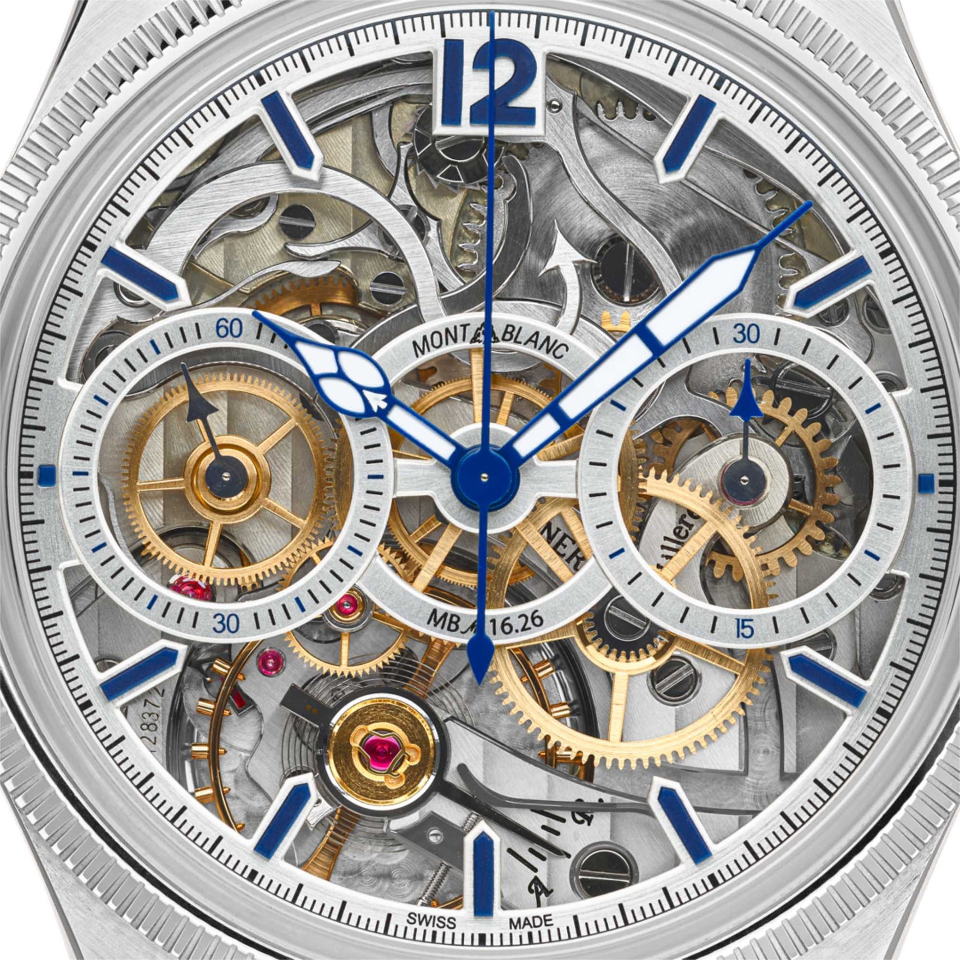1858 The Unveiled Secret Minerva Monopusher Chronograph Limited Edition - 58 Exemplare, Weißgold von Montblanc (129613)