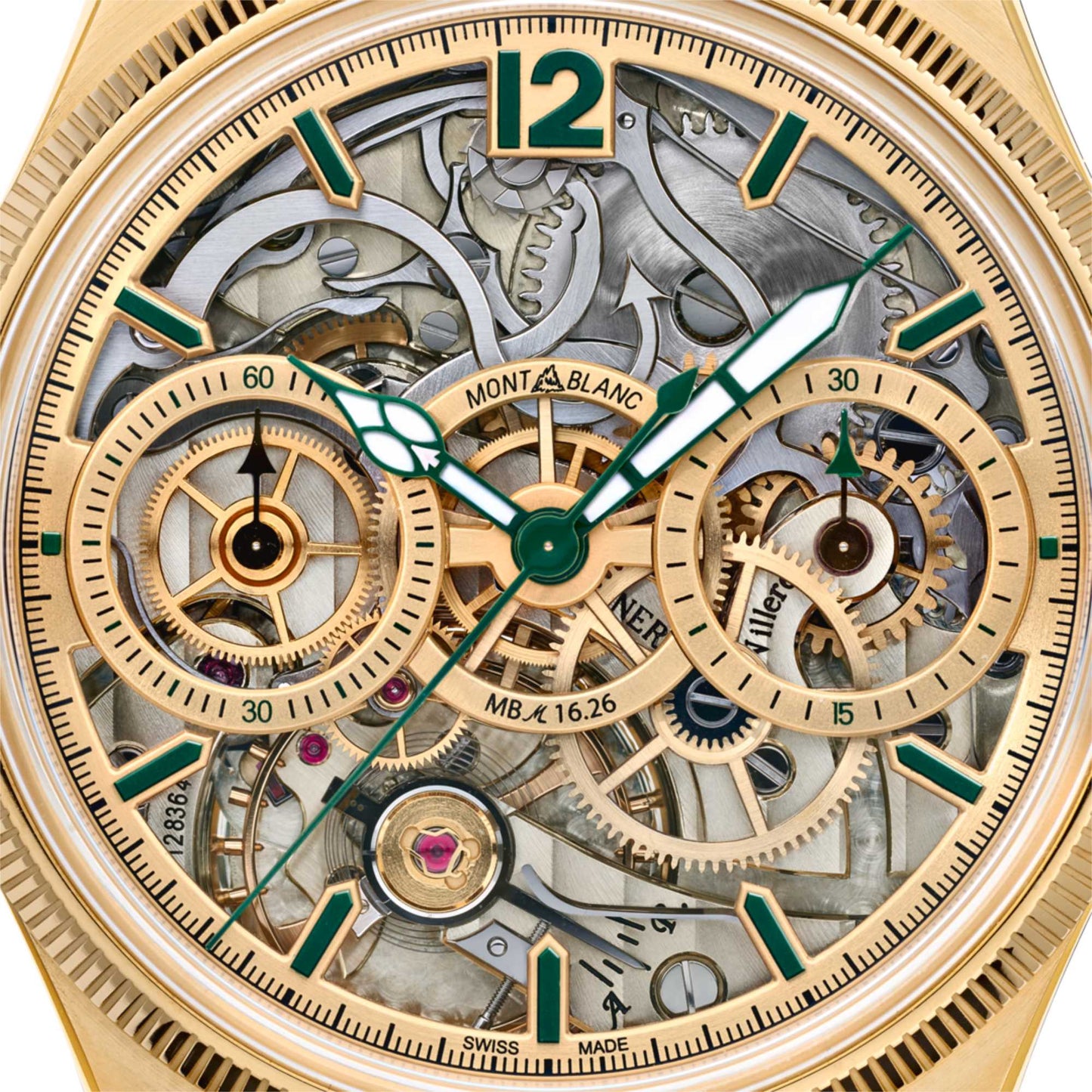 1858 The Unveiled Secret Minerva Monopusher Chronograph Limited Edition - 18 Exemplare • Saphir von Montblanc (129622)
