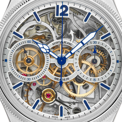 1858 The Unveiled Secret Minerva Monopusher Chronograph Limited Edition - 58 Exemplare, Weißgold von Montblanc (129613)
