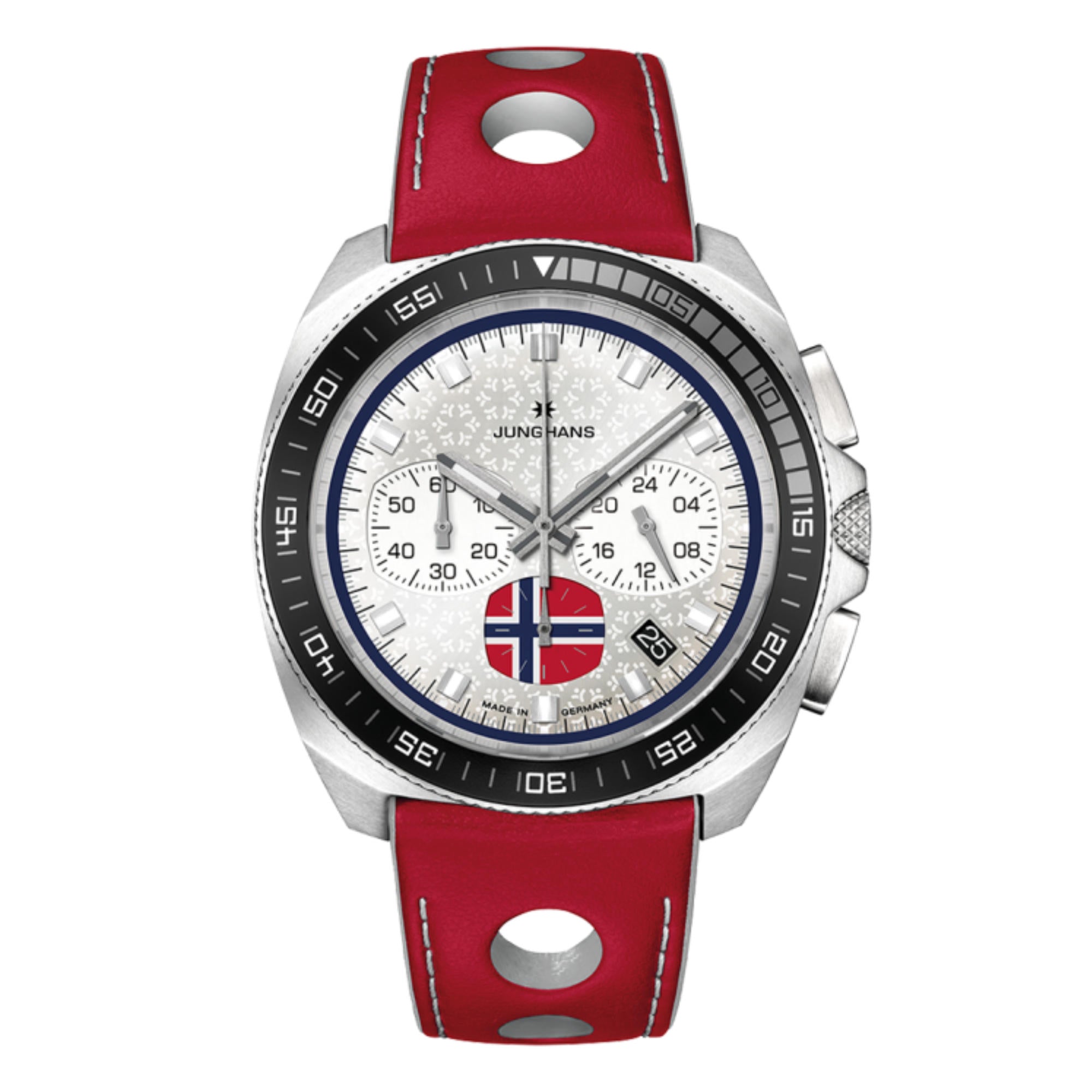 1972 Chronoscope FIS Edition Trondheim, Leder von Junghans (41/4563.00)