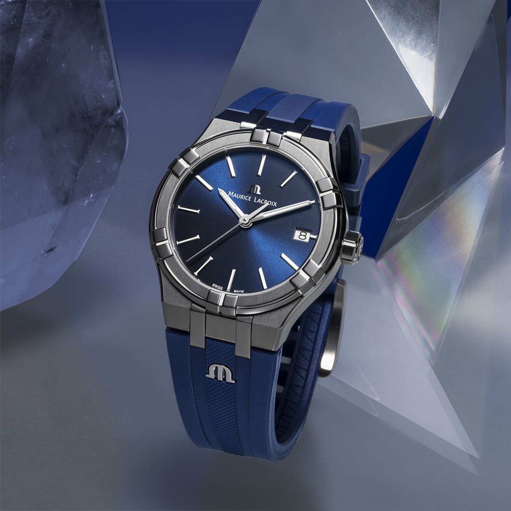 Aikon Quartz Date 35mm, Edelstahl • Quarz von Maurice Lacroix (AI1106-SS000-430-4)