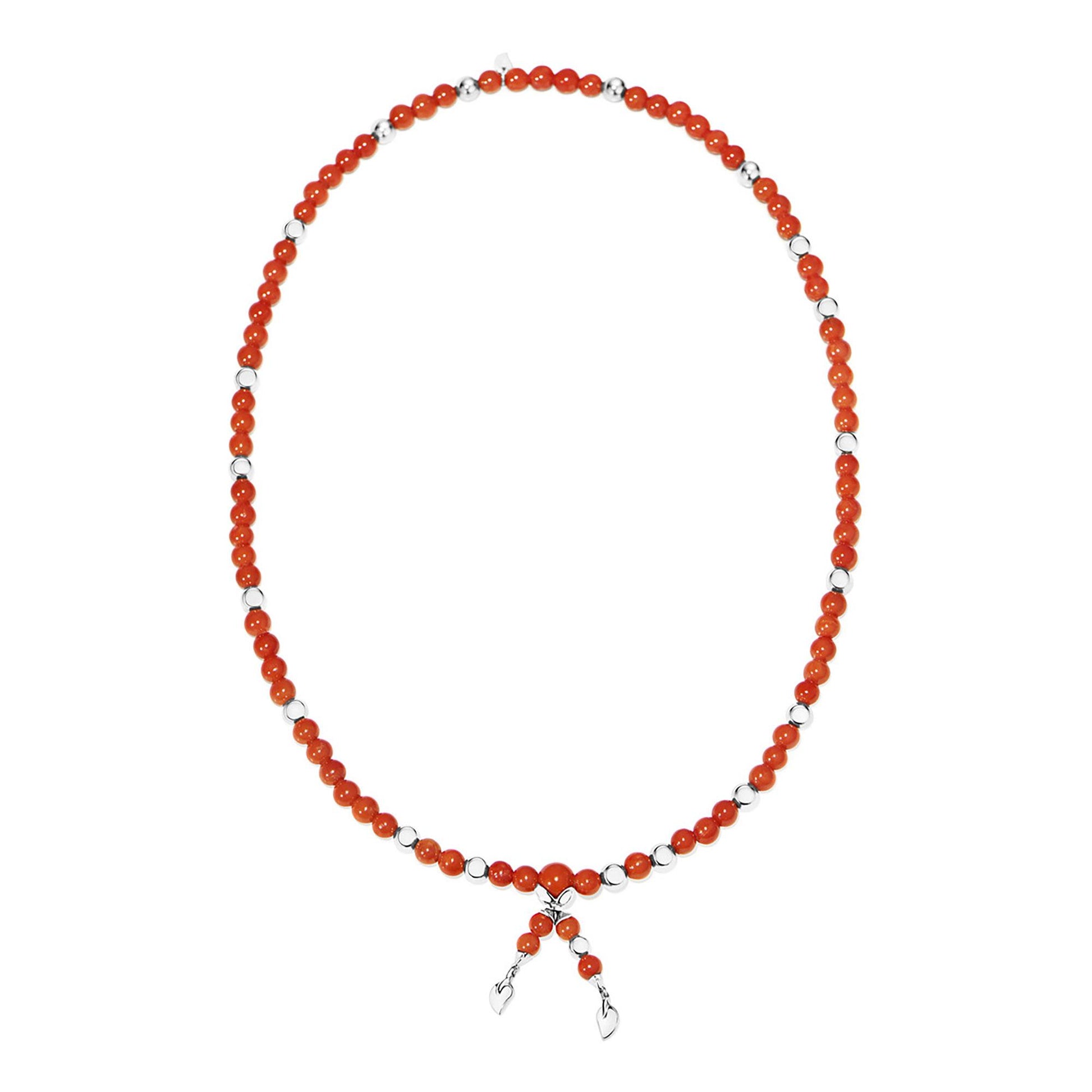 INDIA Armband medium Koralle, Weißgold von Tamara Comolli (B-IND-Cor-m-wg)