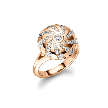 360 – Three Sixty Diamantring, Roségold • Diamant von Schaffrath (758_MD002_080_RW)