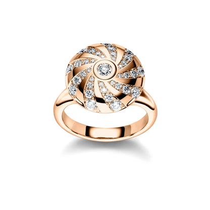 360 – Three Sixty Diamantring, Roségold • Diamant von Schaffrath (758_MD002_080_RW)