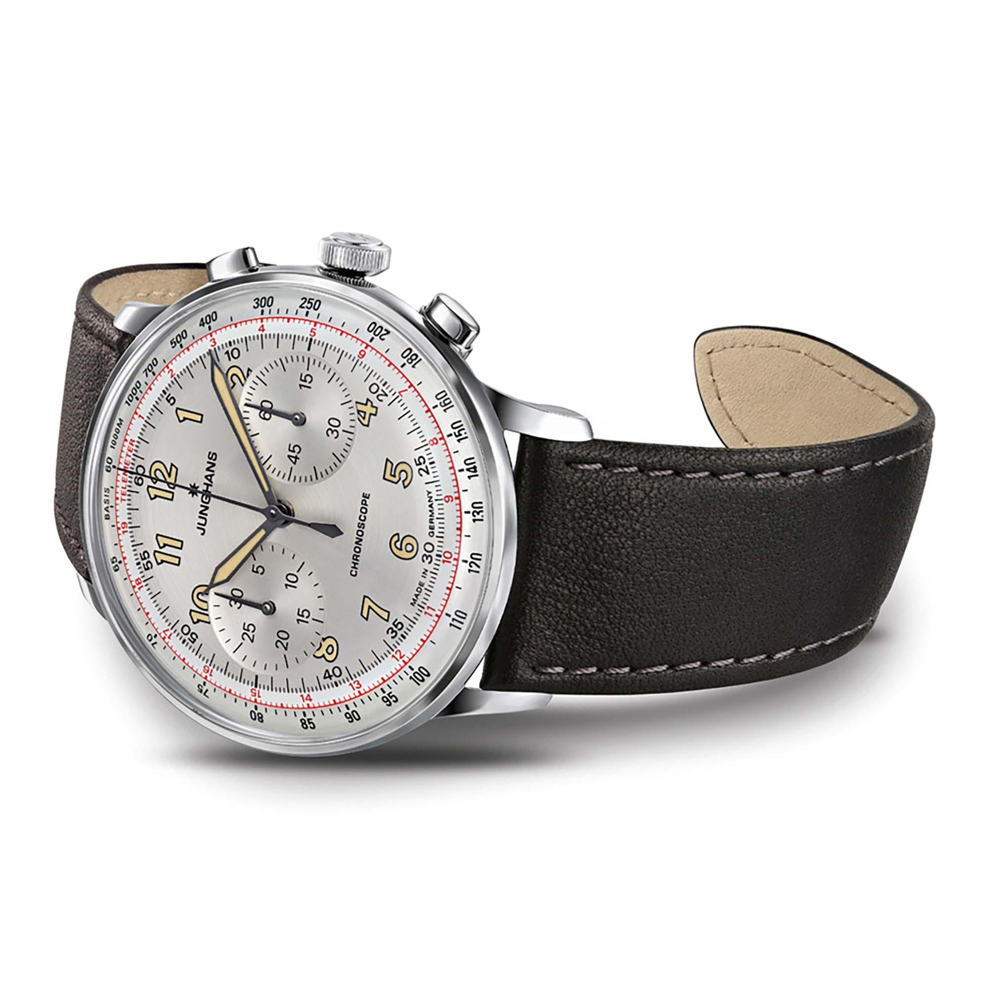 Meister Telemeter, Edelstahl von Junghans (27/3380.02)