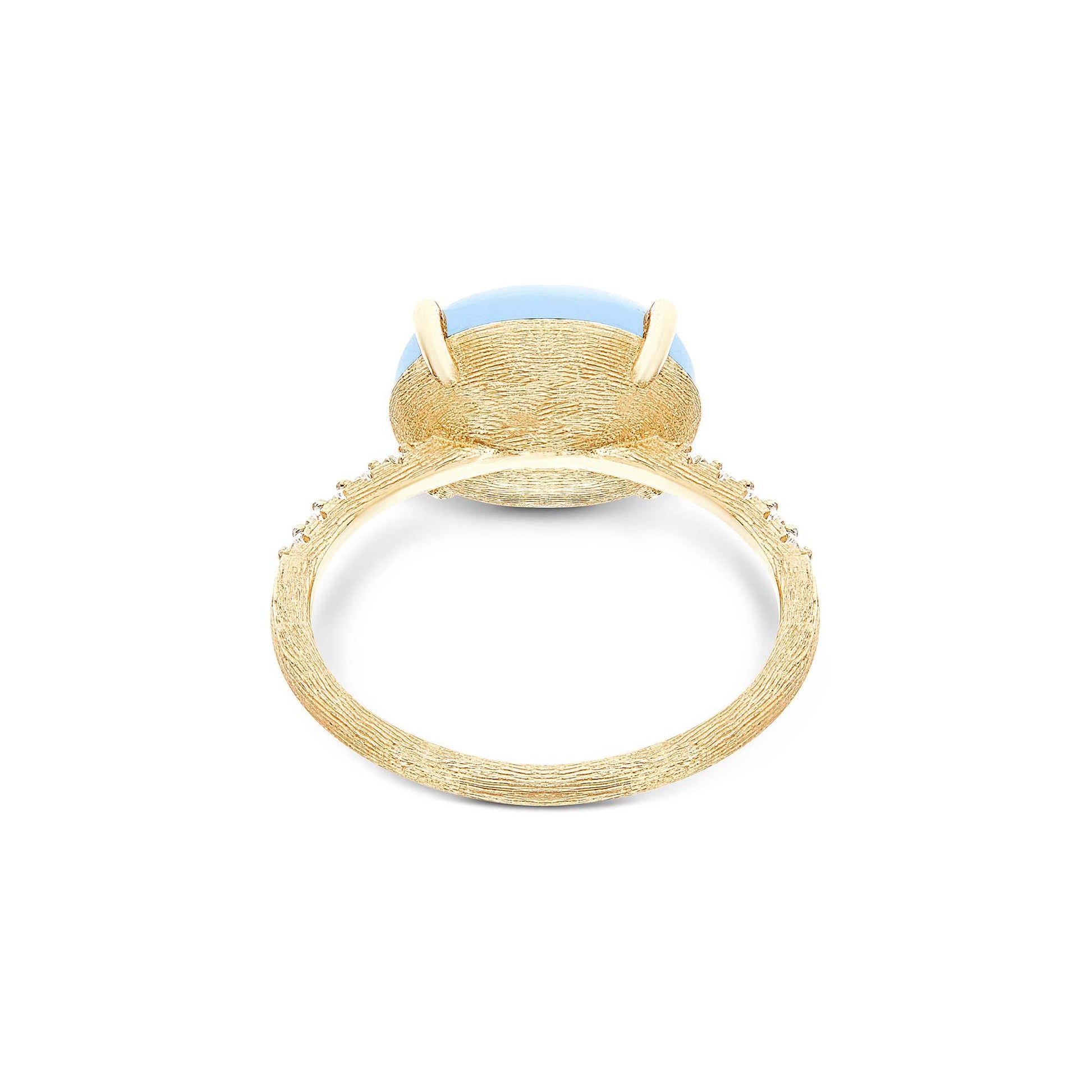 Dancing Azure Ring, Gelbgold • Aquamarin • Diamant • Onyx • Opal • Rutilquarz von Nanis (AS9-597)