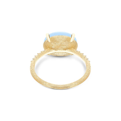 Dancing Azure Ring, Gelbgold • Aquamarin • Diamant • Onyx • Opal • Rutilquarz von Nanis (AS9-597)