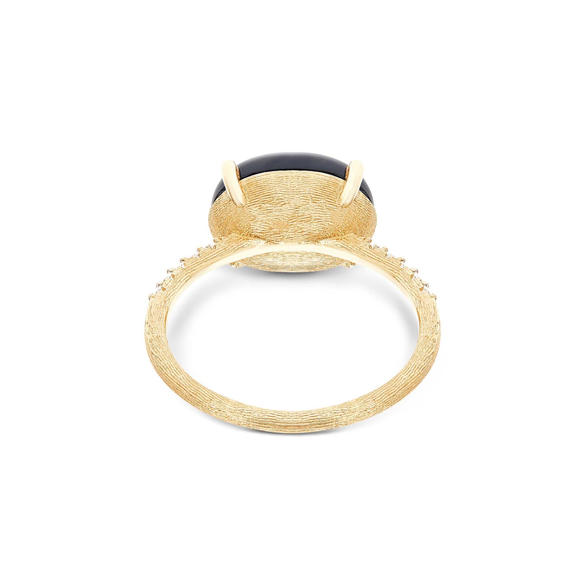 Dancing Mystery Black Ring, Gelbgold • Diamant • Onyx von Nanis (AS7-599)