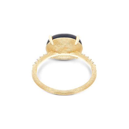 Dancing Mystery Black Ring, Gelbgold • Diamant • Onyx von Nanis (AS7-599)