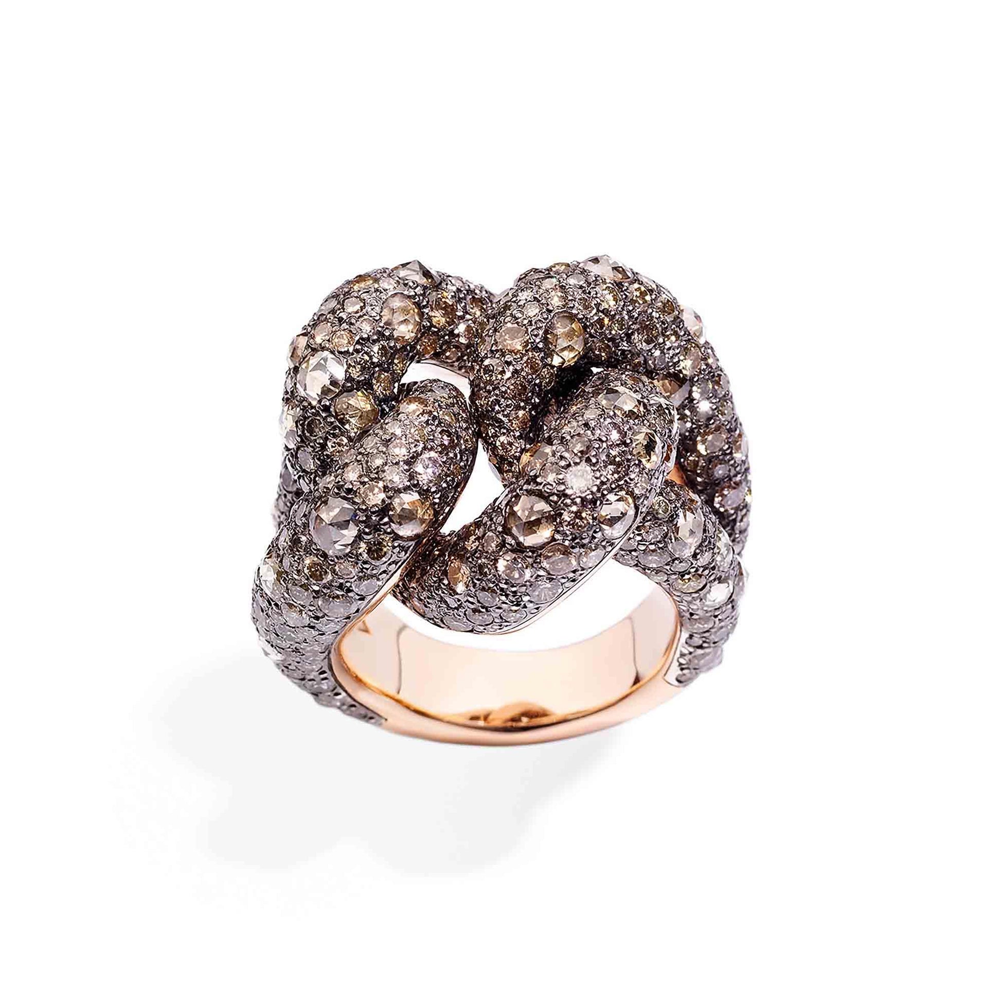 Ring Catene, Bicolor-Gold • Diamant von Pomellato (PAB3060OADRKDBR00)