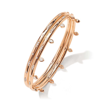 GYPSY Armspange Diamant Pavé  medium, Roségold • Diamant von Tamara Comolli (BA-Gyp-p-17-rg)