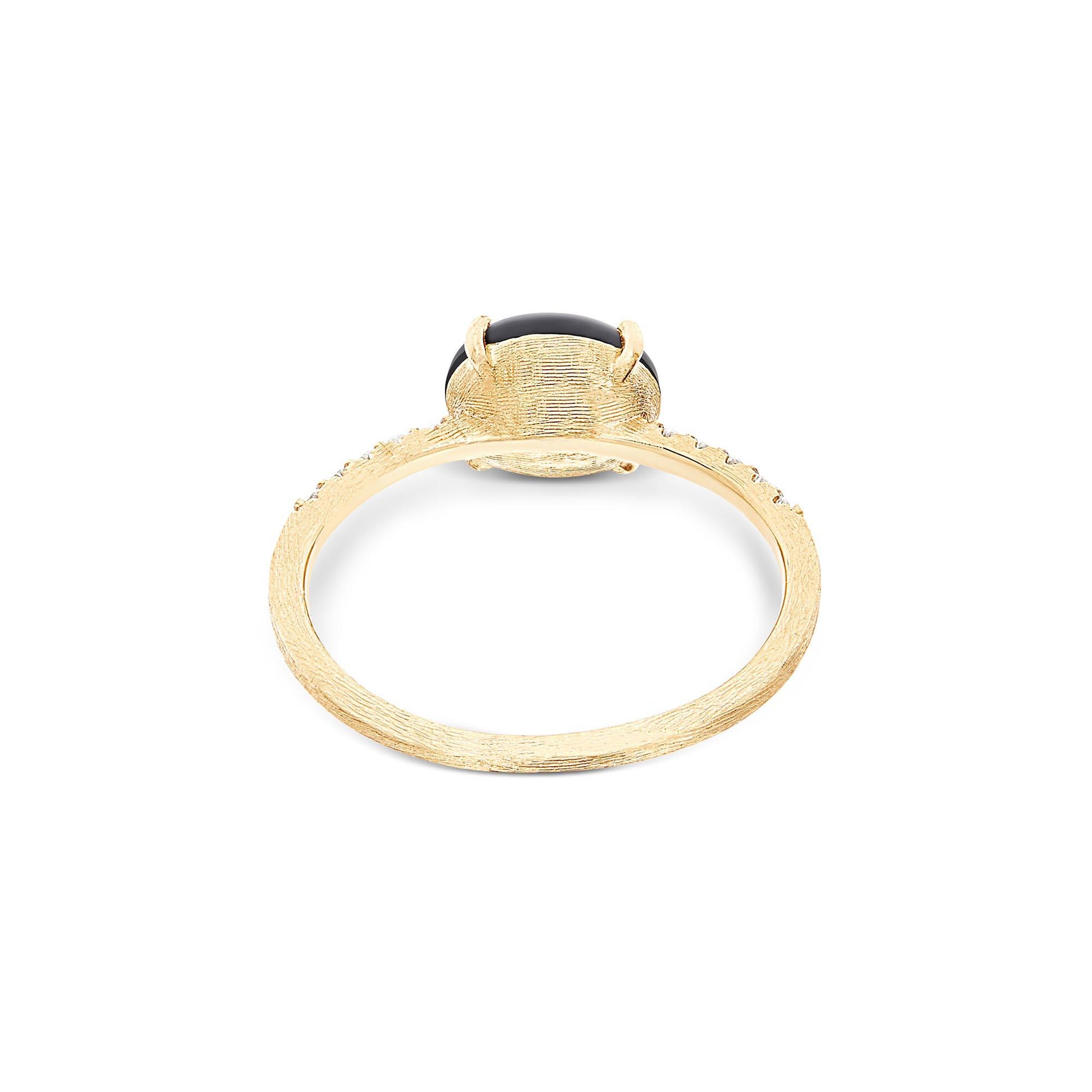 Dancing Mystery Black Ring, Gelbgold • Diamant • Onyx von Nanis (AS8-599)
