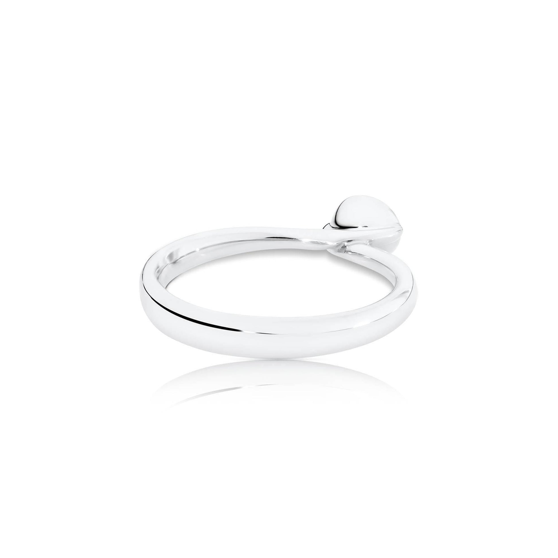 BOUTON Solitaire Ring, Weißgold • Diamant von Tamara Comolli (R-BOU-Sol-Cl-wg)