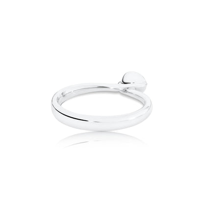 BOUTON Solitaire Ring, Weißgold • Diamant von Tamara Comolli (R-BOU-Sol-Cl-wg)
