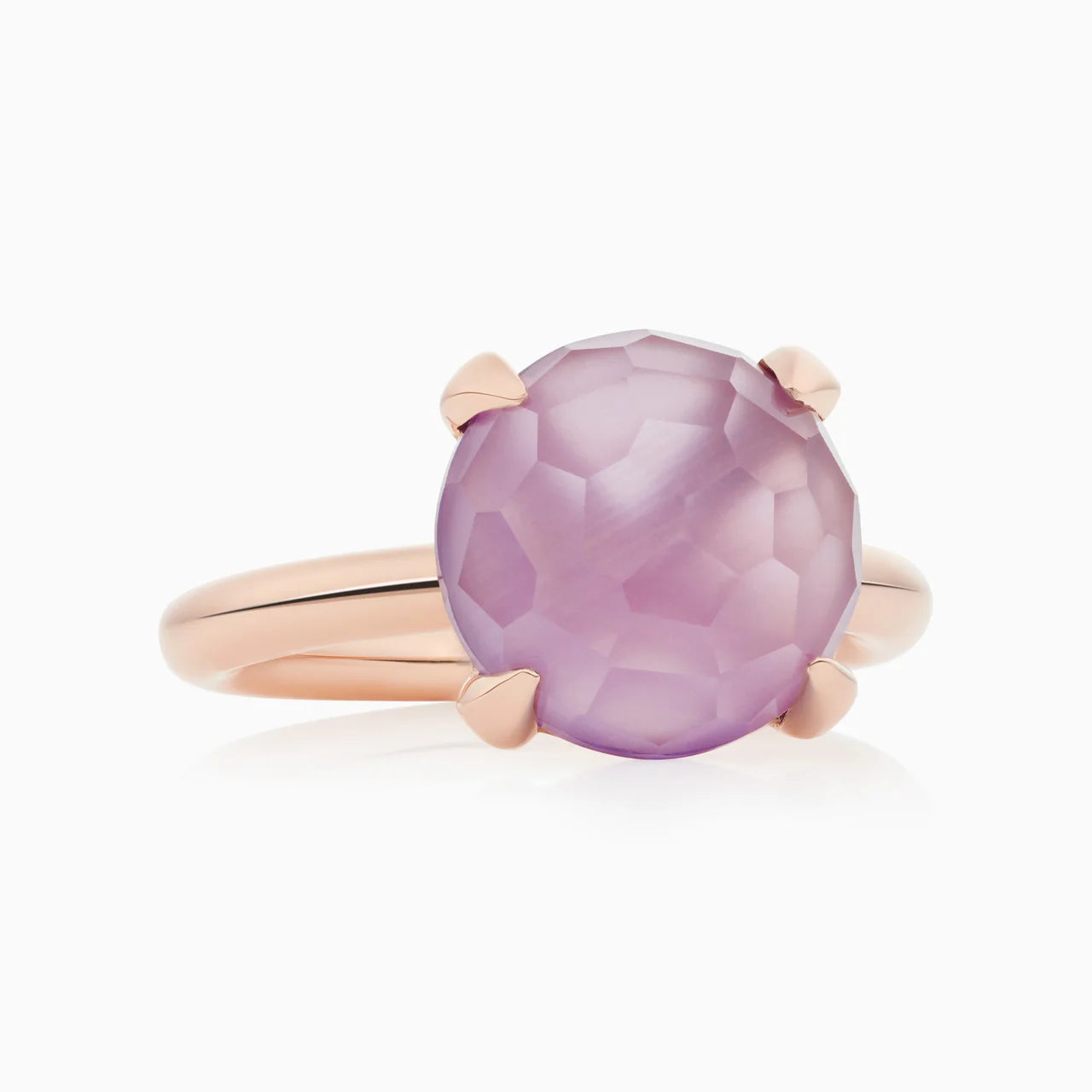 Catch Ring Amethyst, Weißgold