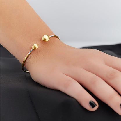 Dancing Élite Armreif, Gelbgold • Aquamarin • Diamant • Onyx • Opal • Rutilquarz von Nanis (BS5-583)