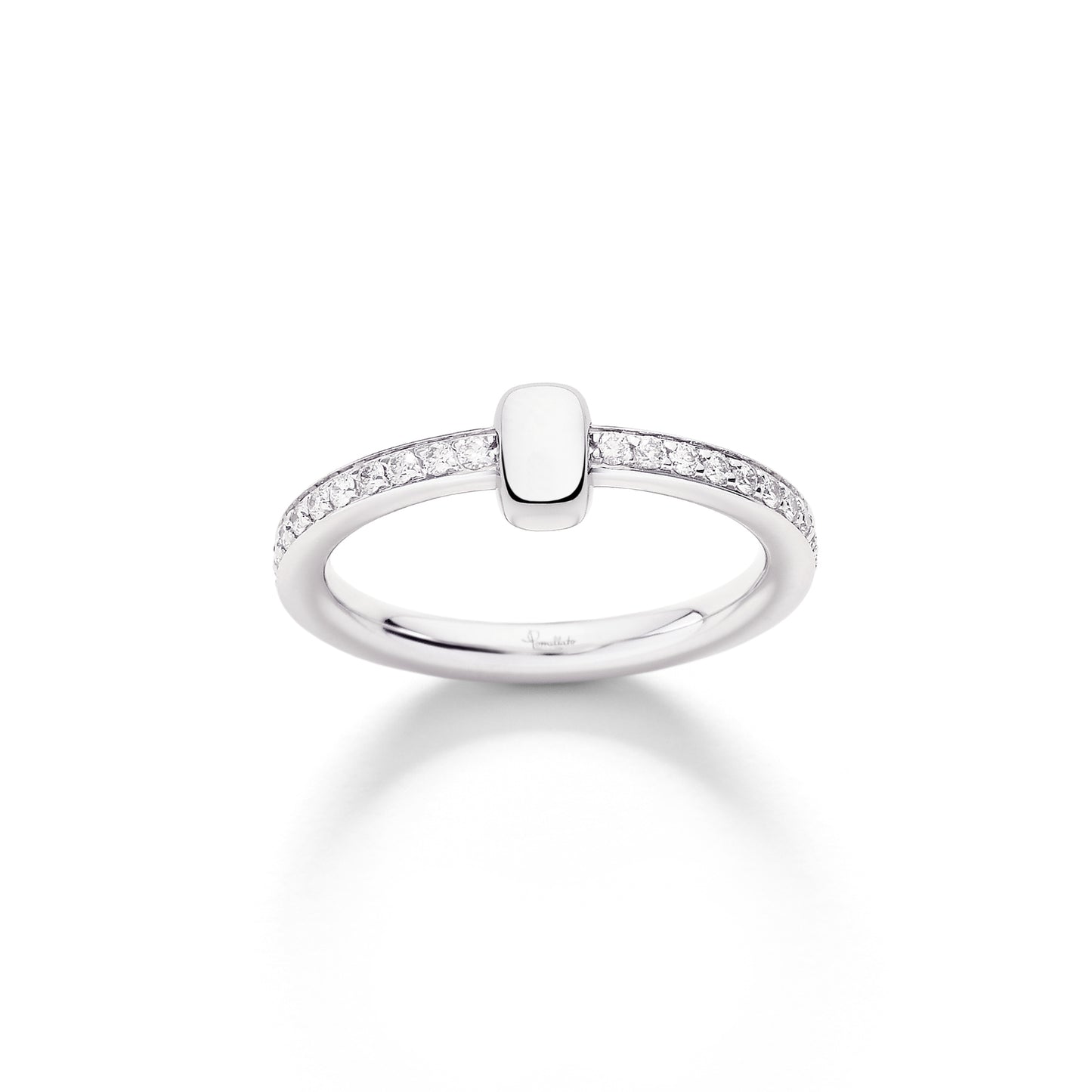 Pomellato Together Ring, Bicolor-Gold • Diamant von Pomellato (PAC4015O2WHRDB000)