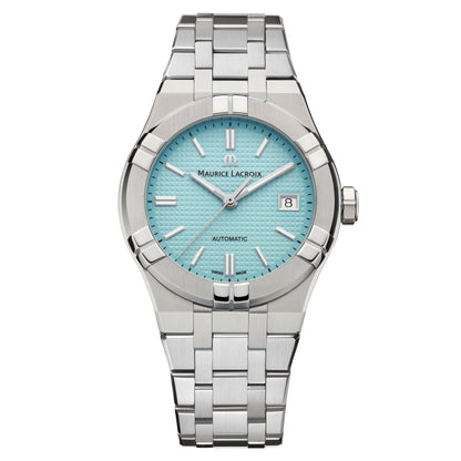 Aikon Automatic Limited Summer Edition 39mm, Edelstahl • Türkis von Maurice Lacroix (AI6007-SS00F-431-C)