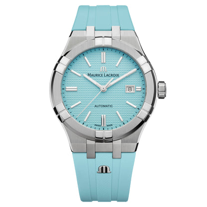Aikon Automatic Limited Summer Edition 42mm, Edelstahl • Türkis von Maurice Lacroix (AI6008-SS00F-431-C)