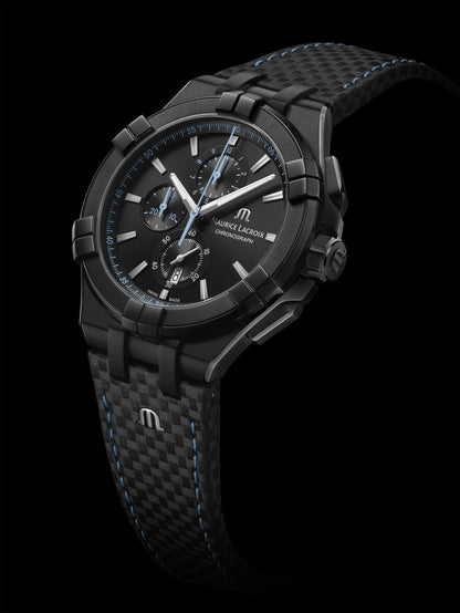 Aikon Chronograph 44mm, Leder von Maurice Lacroix (AI1018-PVB01-337-1)