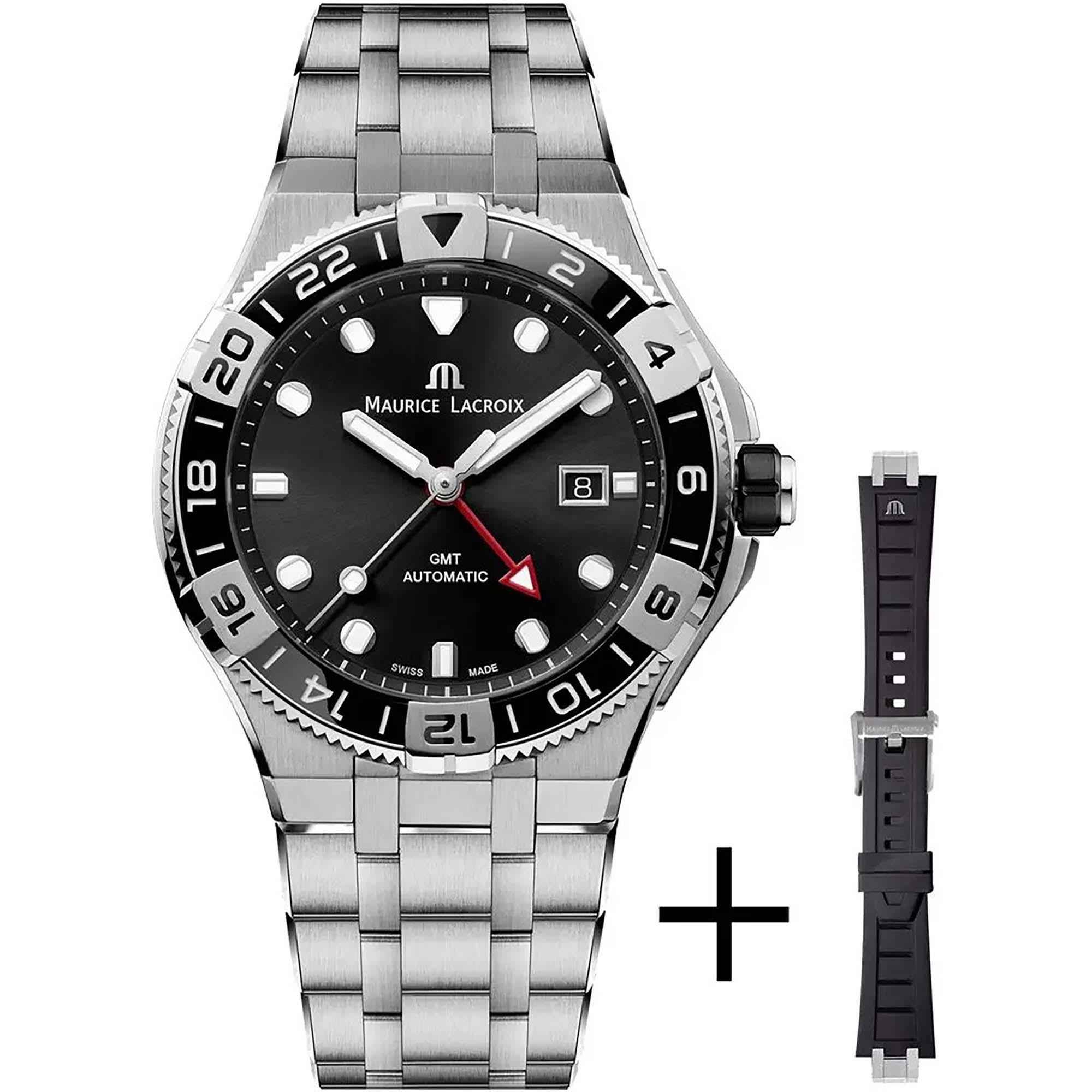 Aikon Venturer GMT, Edelstahl von Maurice Lacroix (AI6158-SS00F-330-A)