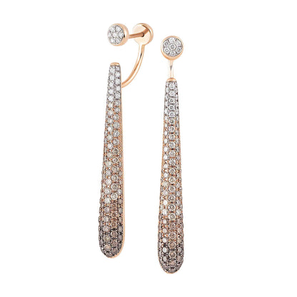 Amori Ohrhänger weiß& braune Brillanten, Roségold von Al Coro (E2124BWR) online kaufen