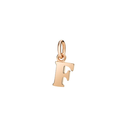 Anhänger Buchstabe F, Roségold mit schwarzer Kordel von DoDo (DMB2009-LETFL-0009R) online kaufen