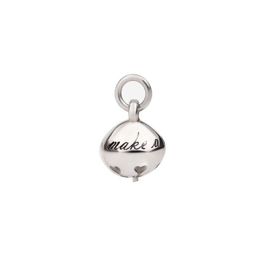 Anhänger Glöckchen, Silber inkl. schwarzer Kordel von DoDo (DMC0013-BLSNW-000AG) online kaufen