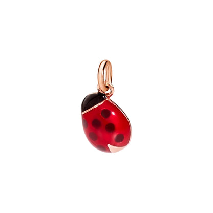 Anhänger Mini Marienkäfer, Roségold mit schwarzer Kordel von DoDo (DMC0000-LADYX-ERO9R) online kaufen