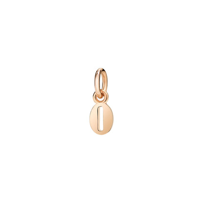 Anhänger Nummer 0, Roségold mit schwarzer Kordel von DoDo (DMB4020-NUM0S-0009R) online kaufen