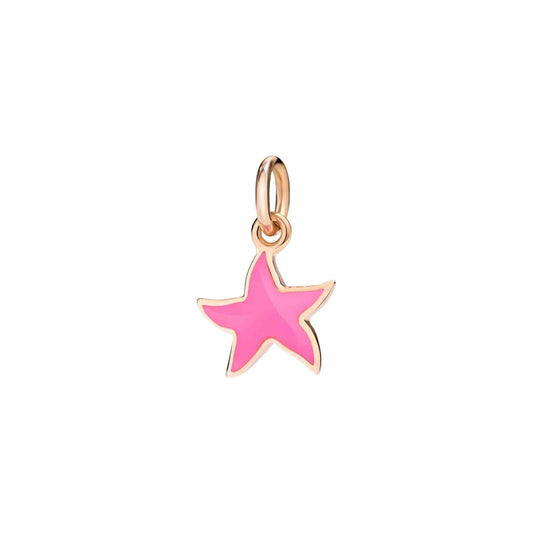 Anhänger Stellina, Roségold mit neon-rosa Kordel von DoDo (DMB6002-STARS-RSF9R) online kaufen