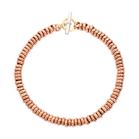 Armband Rondelle, Bicolor-Gold von DoDo (DBB9103-RONDE-R9R9A)