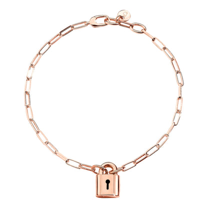 Armband Vorhängeschloss, Silber rosévergoldet von DoDo (DBC2002-LOCKS-00RAG) online kaufen