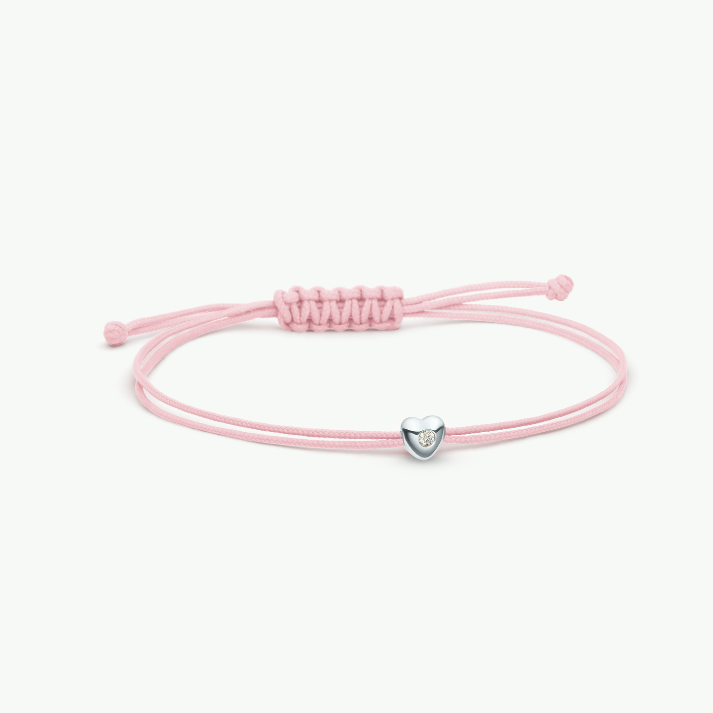 Luv Big Armband mit Herz-Anhänger, Recyceltes Gold & Labordiamant