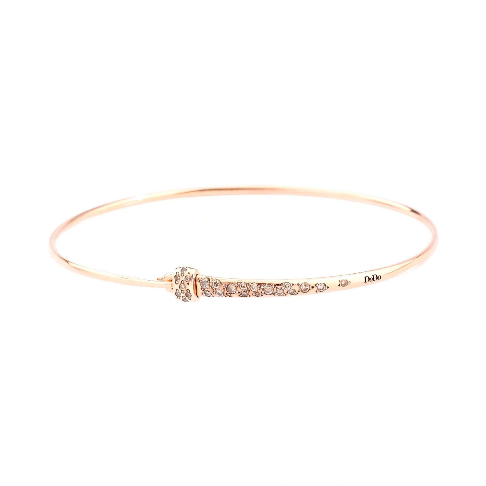 Armreif Essentials mit Stopper, Roségold • Diamant von DoDo (DBC0006-BANGL-DBR9R)