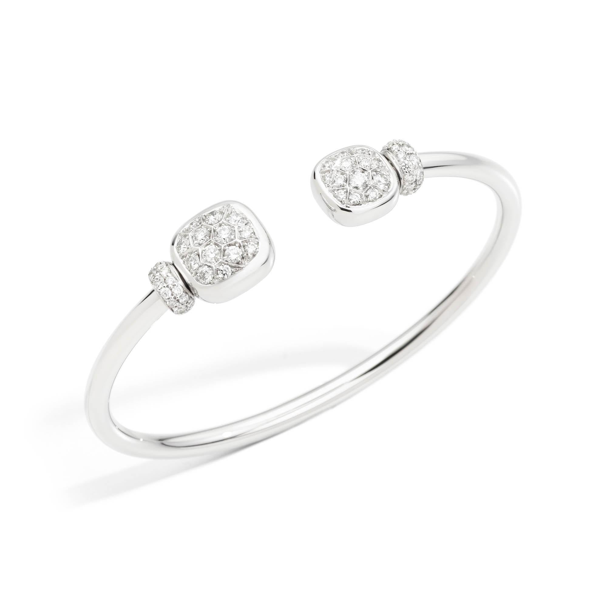 Armreif Nudo, Weißgold • Diamant • Topas von Pomellato (PBC2027O2WHRDB0TB)