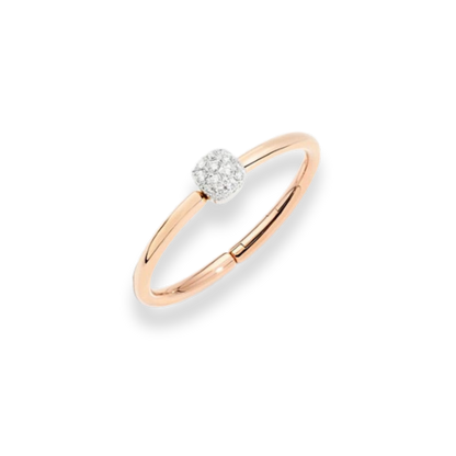 Armreif Nudo, Rosé- und Weißgold • 48 weiße Diamanten (PBB8090O6000DB000)