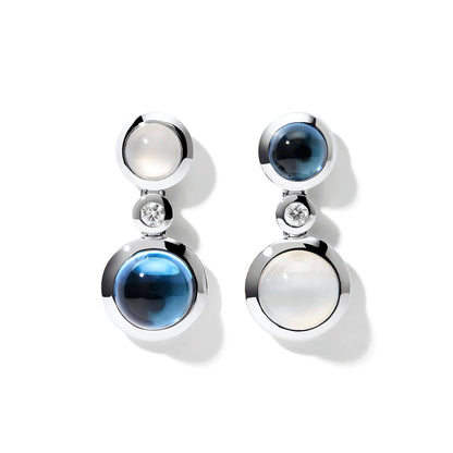BOUTON 2 Cabochon Ohrhänger Ocean von Tamara Comolli (E-BOU-2-Oce-Cl-wg) online kaufen