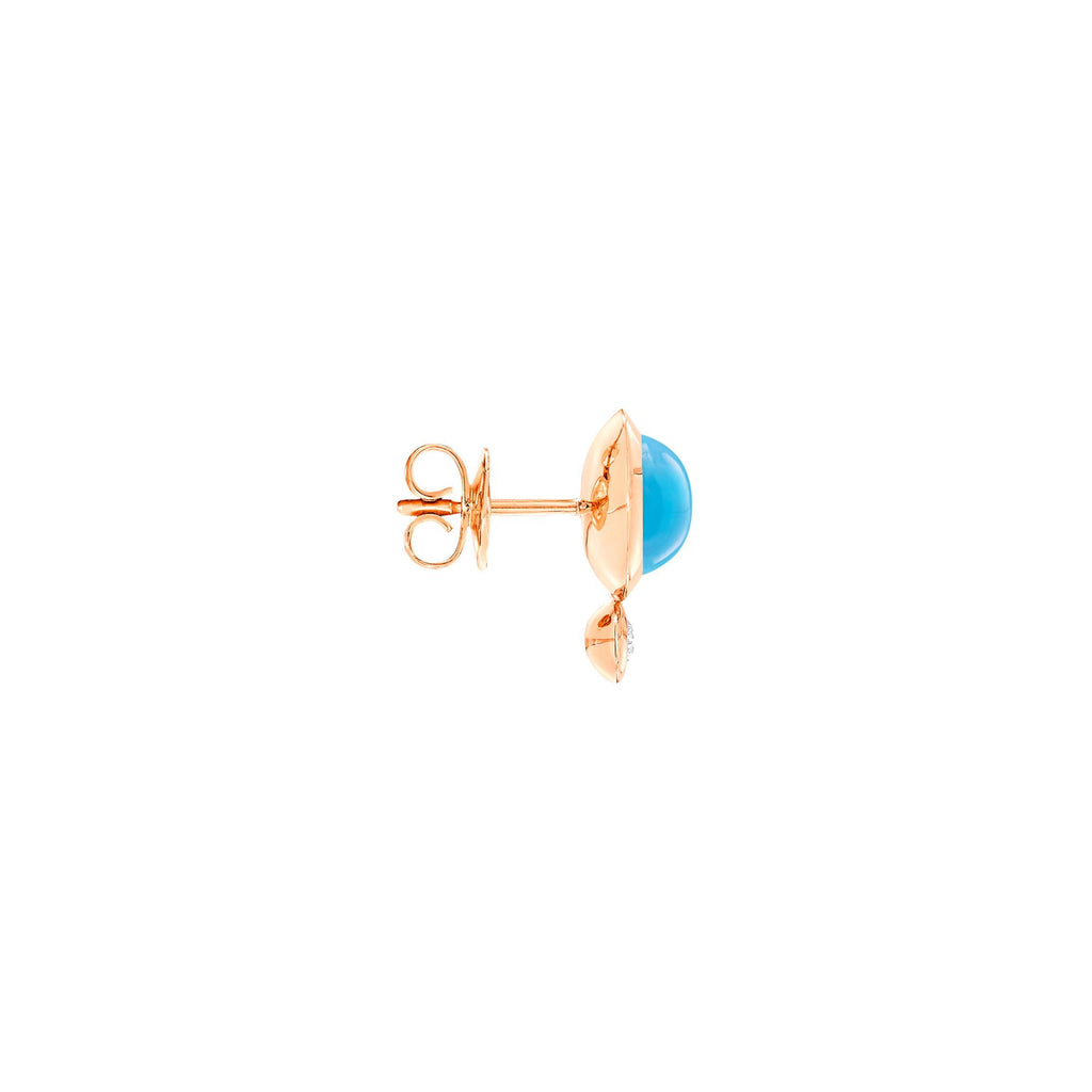 BOUTON Ohrstecker • Diamant • Türkis von Tamara Comolli (E-BOU-Tur-Cl-rg)