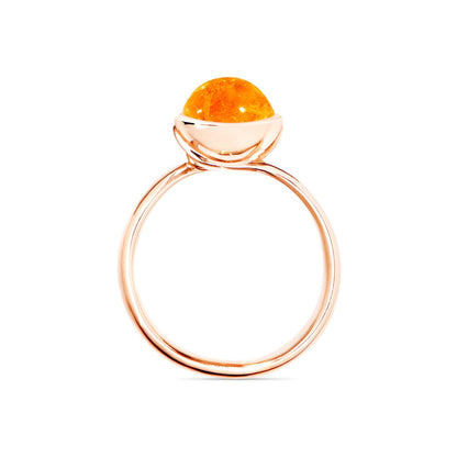BOUTON Ring Small, Roségold • Granat von Tamara Comolli (R-BOU-s-Man-rg)