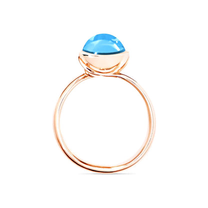 BOUTON Ring small Swiss Topas, Roségold • Topas von Tamara Comolli (R-BOU-s-ToSw-rg)