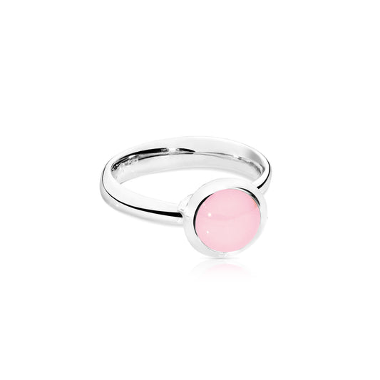 BOUTON Ring small pinker Chalcedon, Chalcedon von Tamara Comolli (R-BOU-s-ChPi-wg)