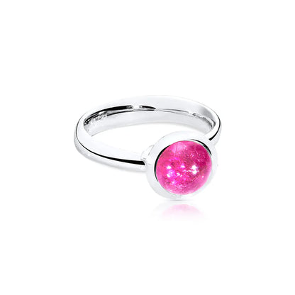 BOUTON Ring small rosa Turmalin, Weißgold von Tamara Comolli (R-BOU-s-TuRo-wg) online kaufen