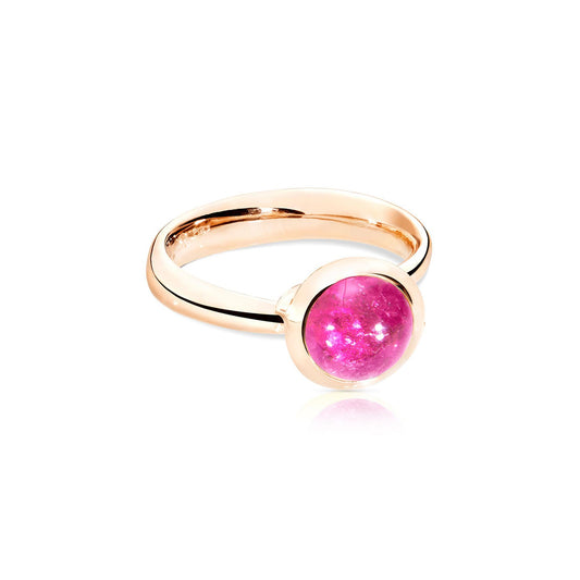 BOUTON Ring small rosa Turmalin, Roségold • Turmalin von Tamara Comolli (R-BOU-s-TuRo-rg)